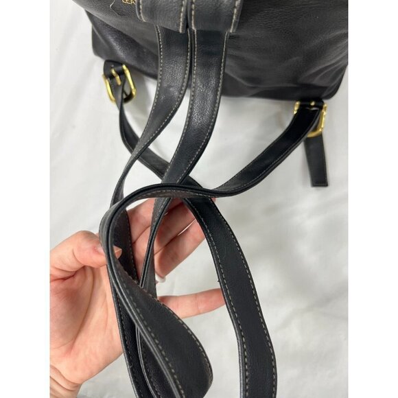 GIANI BERNINI Black Leather Backpack - Picture 10 of 16